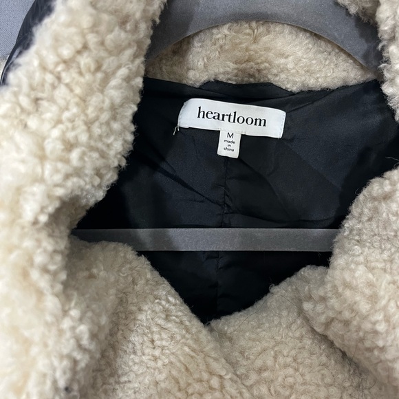 Heartloom Black and Cream Puffer Jacket - Picture 2 of 6